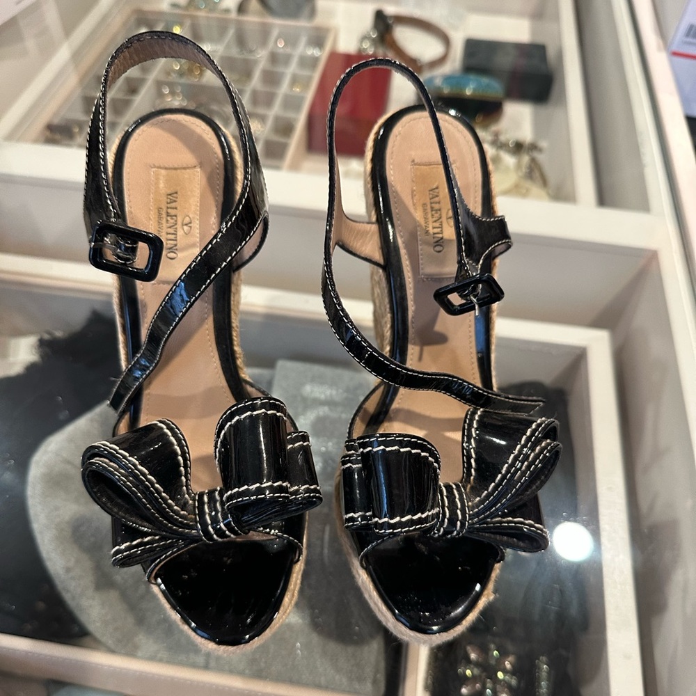 Valentino Garavani wedges in size 6.5, good condition.